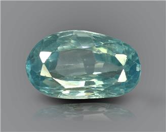 Blue Zircon Natural Certified 4.81 carats (DIN 90275 )